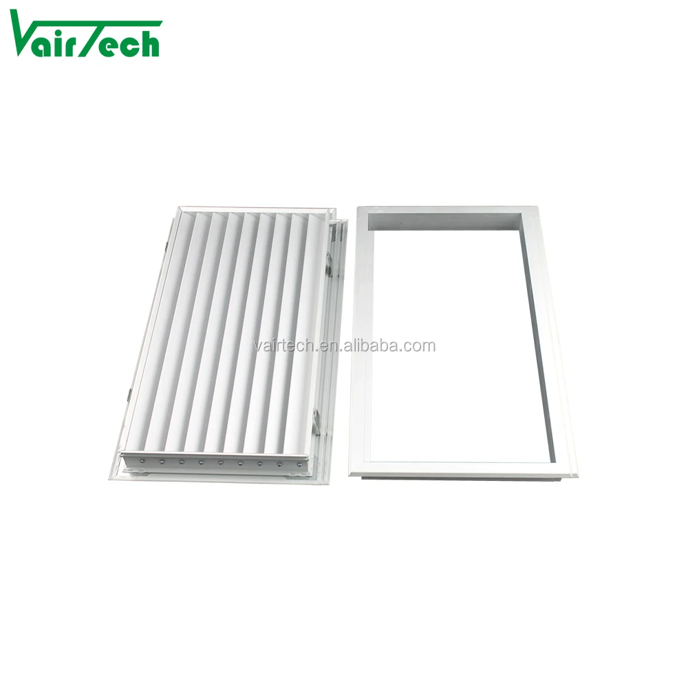18x12inch(450x300mm)Decorative adjustable aluminum vent grille bathroom door ventilation