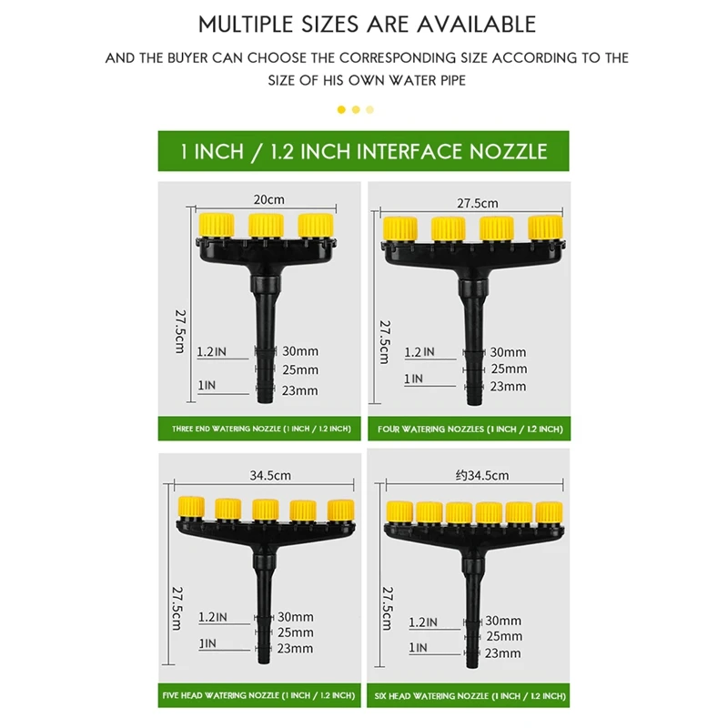 1 шт., насадки-распылители для сельского хозяйства, домашний сад, газон, спринклеры для воды, спрей для орошения фермы, регулируемая насадка, инструмент