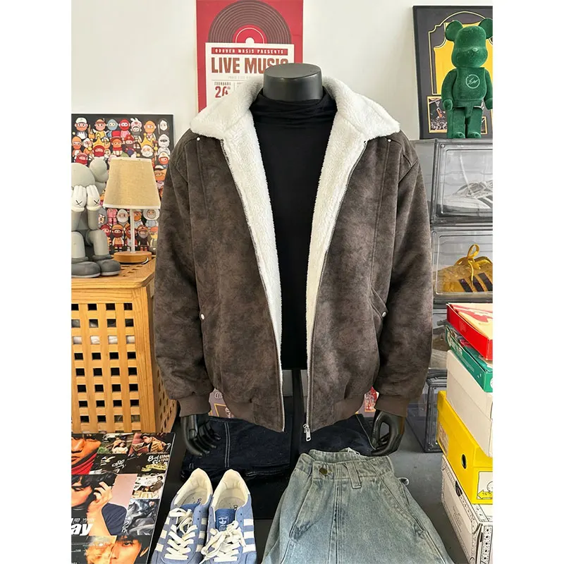 

Зимнее мужское хлопковое джето из искусственной кожи с воротником, универсальное теплое молодежное пальто Faion Long Sve, повседневная верхняя одежда