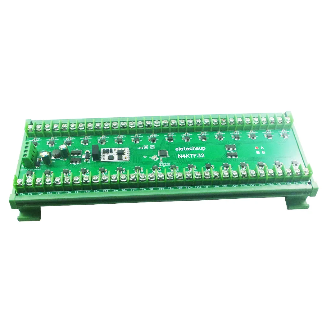 

32CH -200-1350C Ultra-wide Temperature Collector K Thermocouple RS485 Analog Remote IO Board Thermocouple-to-Digital Converter