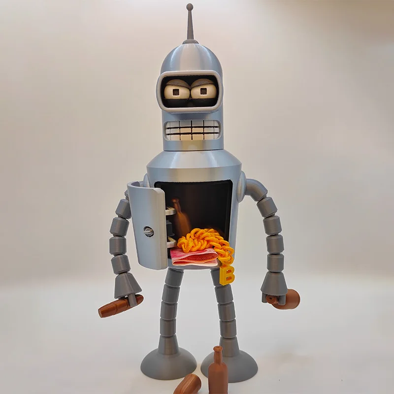 In Stock Futurama Fry & Bender Cartoon 3d Printing Action Figure Model Toys Gifts For Kids Collection Toys Gifts view 2