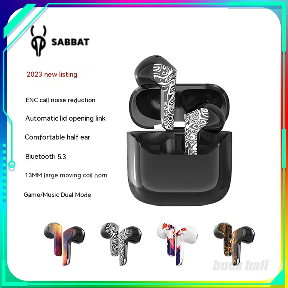 TWS-наушники Sabbat M200 Беспроводные с шумоподавлением и поддержкой Bluetooth TWS-наушники Sabbat M200 Беспроводные с шумоподавлением и поддержкой Bluetooth