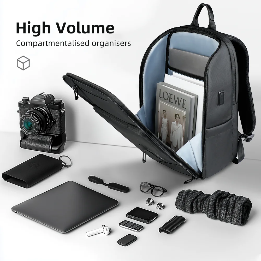 Mochila de negocios Heroic Knight para hombre, mochila para ordenador portátil de 15,6 ", bolso de equipaje de lujo a la moda para hombre, bolsas de viaje, mochila de trabajo impermeable