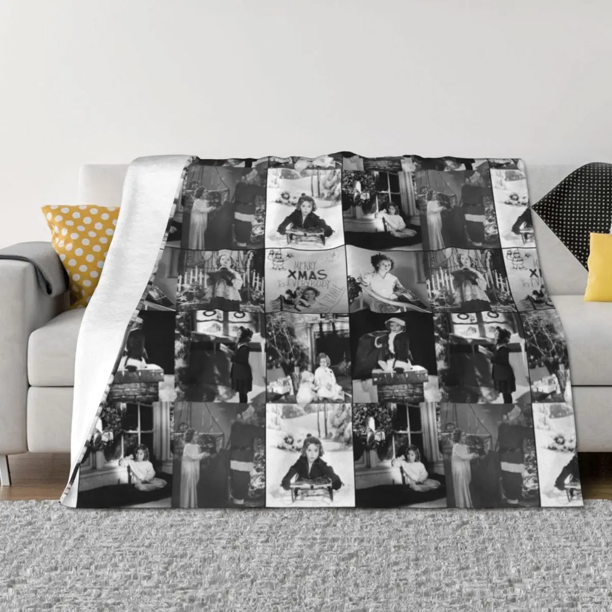 

Shirley Temple Christmas Winter Throw Blanket Sofa Bed Sofa Quilt valentine gift ideas Blankets