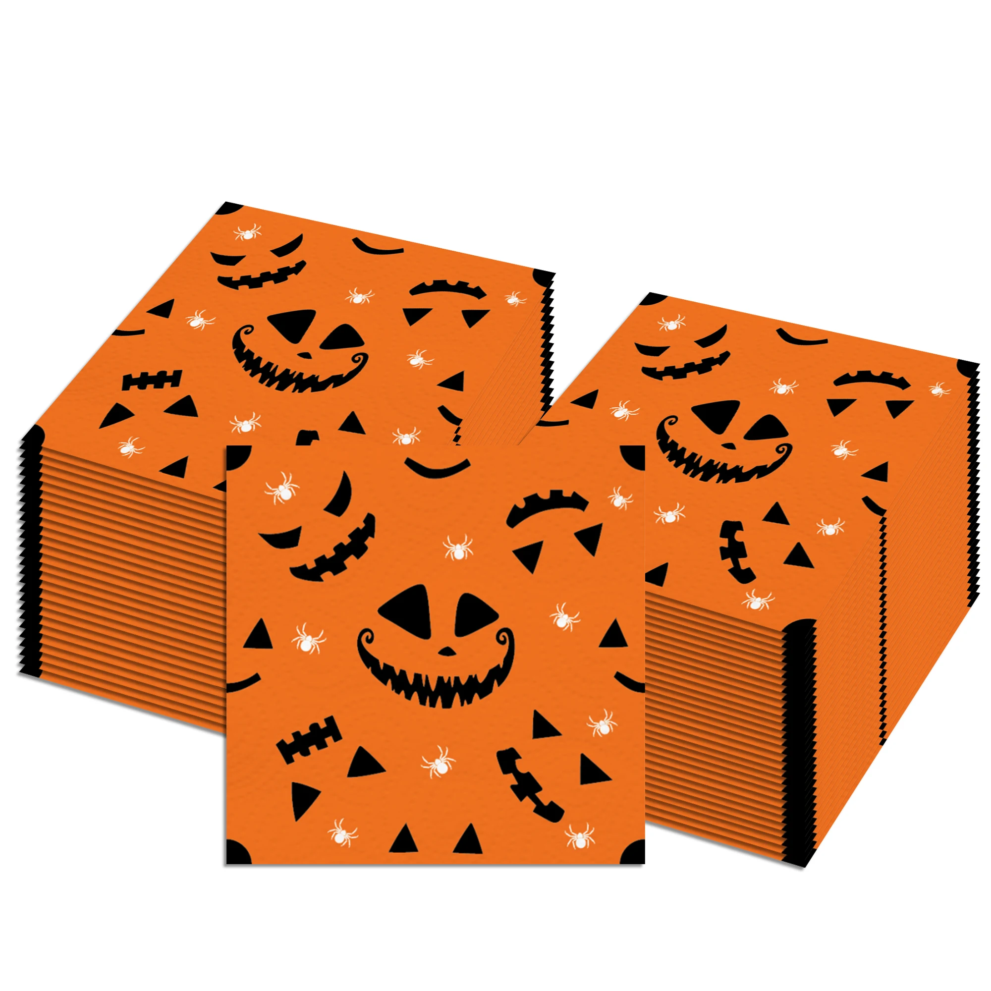20/40 Stück Halloween-Party-Servietten, Skelett-Spinnen-Papierservietten für Halloween-Tischdekoration, Partyzubehör – Detail 5