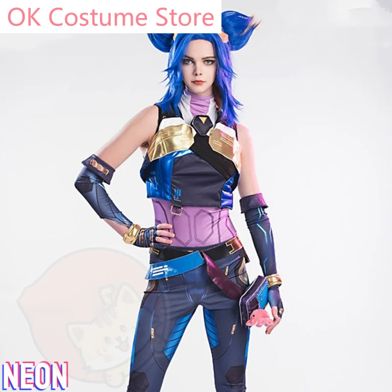 Game Valorant Neon Cosplay Costume Game Valorant Cosplay Kingdom Corporation Neon Costume and Cosplay Wig