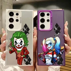 Marvel Joker Cartoon Evil For Samsung A71 A52 A53 A51 A34 A33 A32 A21S A23 A15 A12 A13 A05 5G Colorful Silver Funda Phone Case