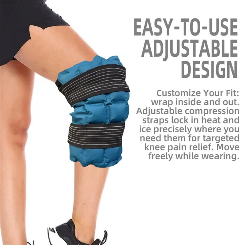 ABYM Cold Hot Compress Reusable Knee Ice Pack Wrap For Joint Ache Pain Muscle Soreness Period Relief Comfort Pad