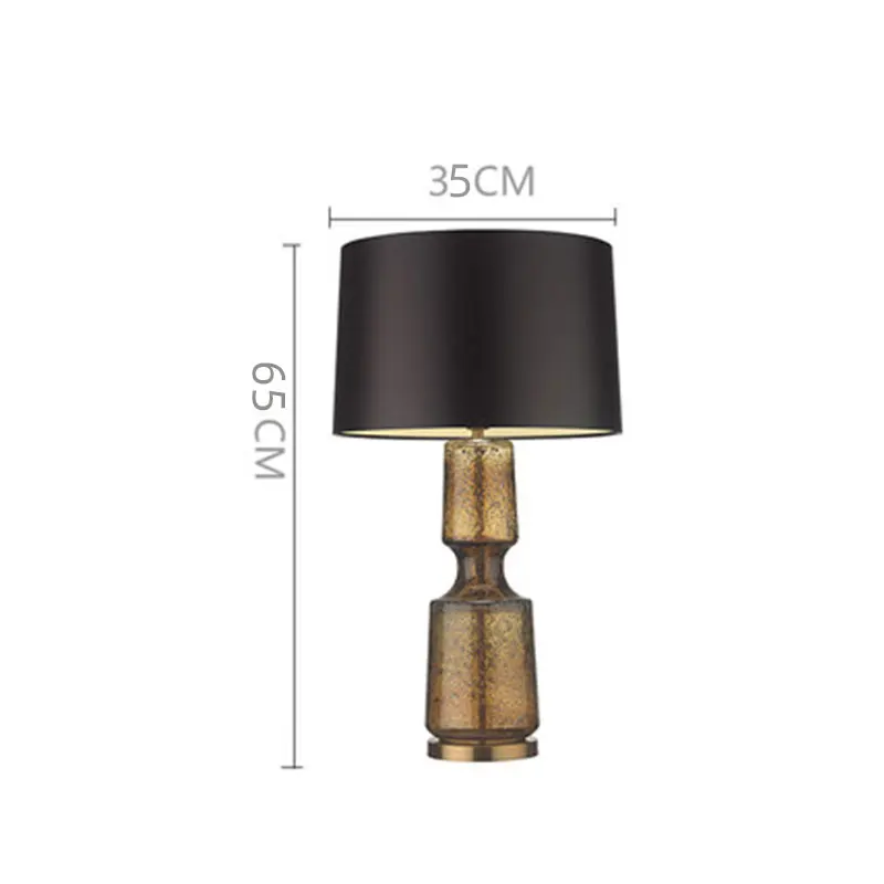 Minimalistische decoratieve staande lamp Retro Bedlamp Antiek Glazen tafellamp Woonkamer slaapkamer villa hotel design Bedlamp