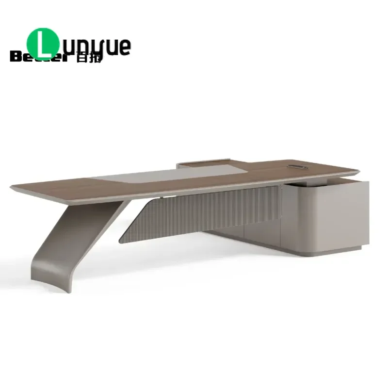 Modern Multi-functional Manager Desk Sturdy Executive Office Table for Home and Work Use Durable Large Workspace Furniture