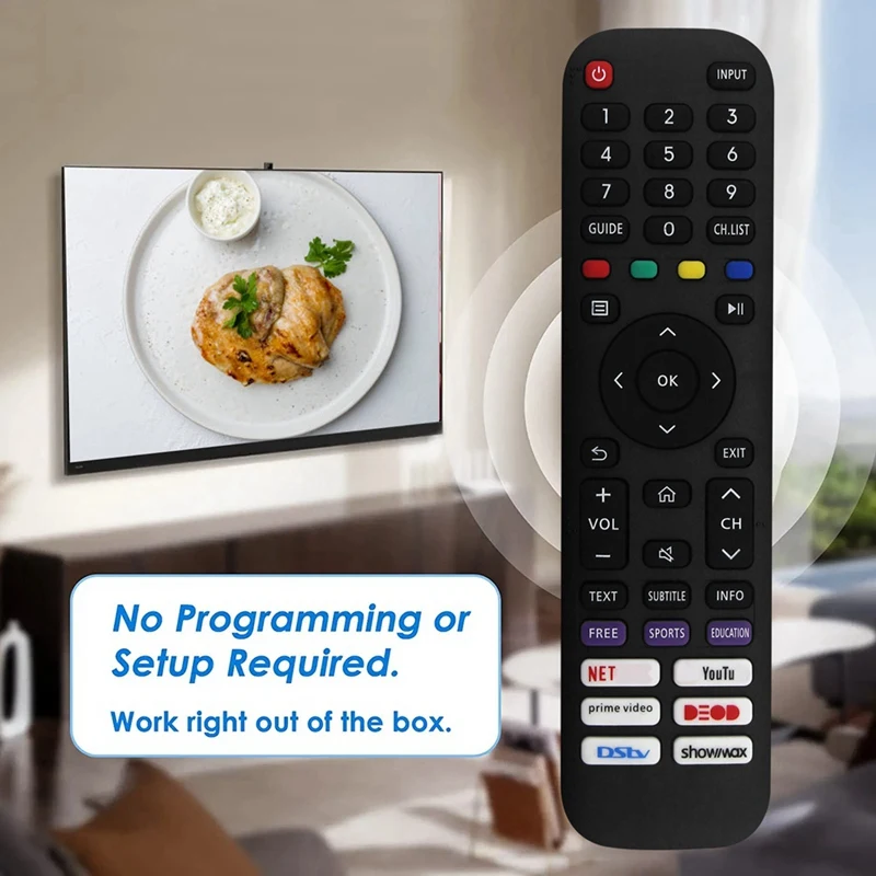 Replace EN2AC30H Remote Control For Hisense Smart LED TV Remote Control