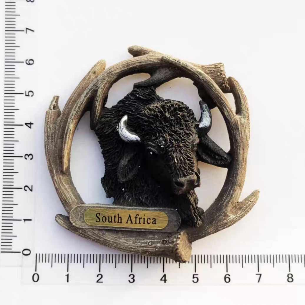 South Africa 3D Animal Tourist Souvenir Fridge Magnets Decoration Articles Handicraft Magnetic Refrigerator Stickers Collection