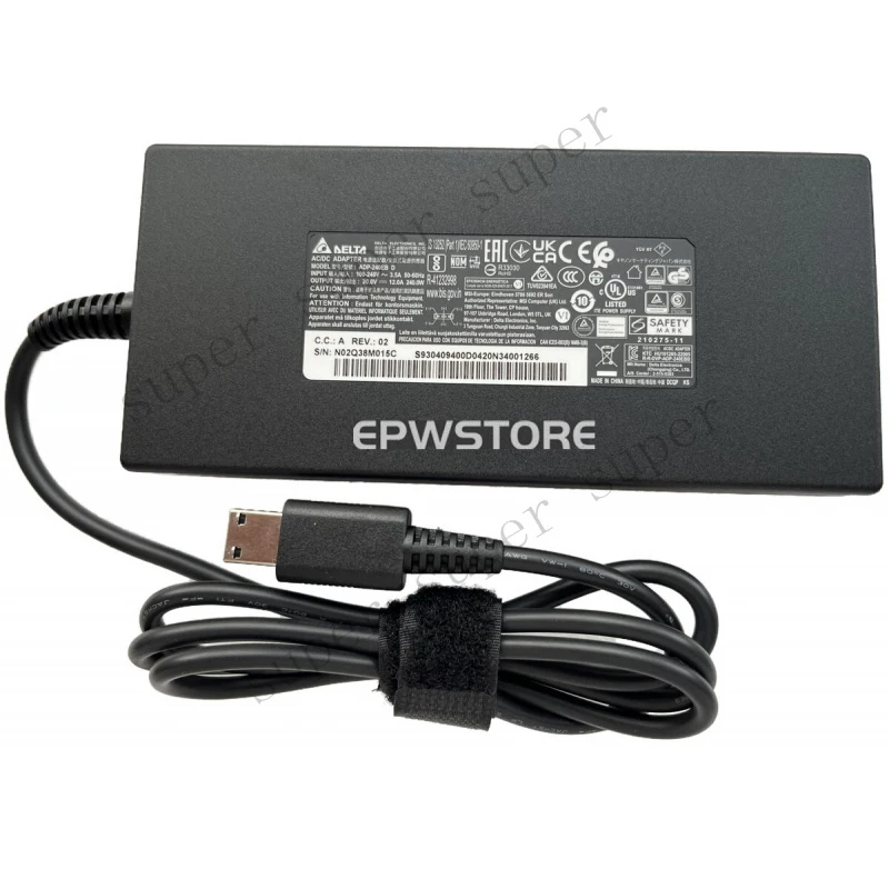 

S+ DELTA 20V 12A 240W AC Adapter Charger For MSI MS-17K3 MS17K3