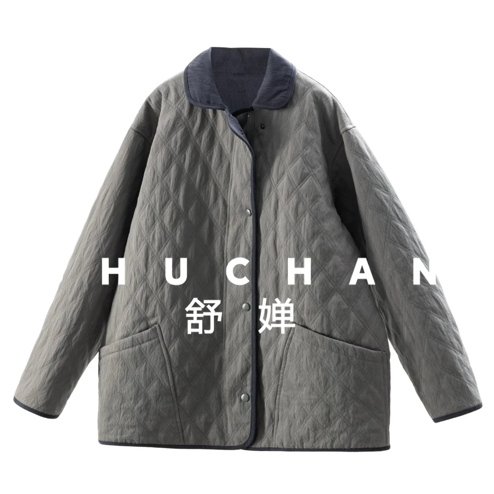 

Argyle Level Simplicity French Silhouette Feeling Is Not Bloated Contrasting Cotton Jacket Jacket Female 7Y67 Jackets for Women