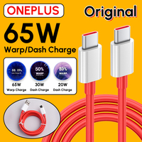 Oneplus Original 6A 65W Warp USB Type C Charge Cable Dash Fast Cord For One Plus 9 10 11 12 13 pro 9 R RT Nord 4 N10 Charger