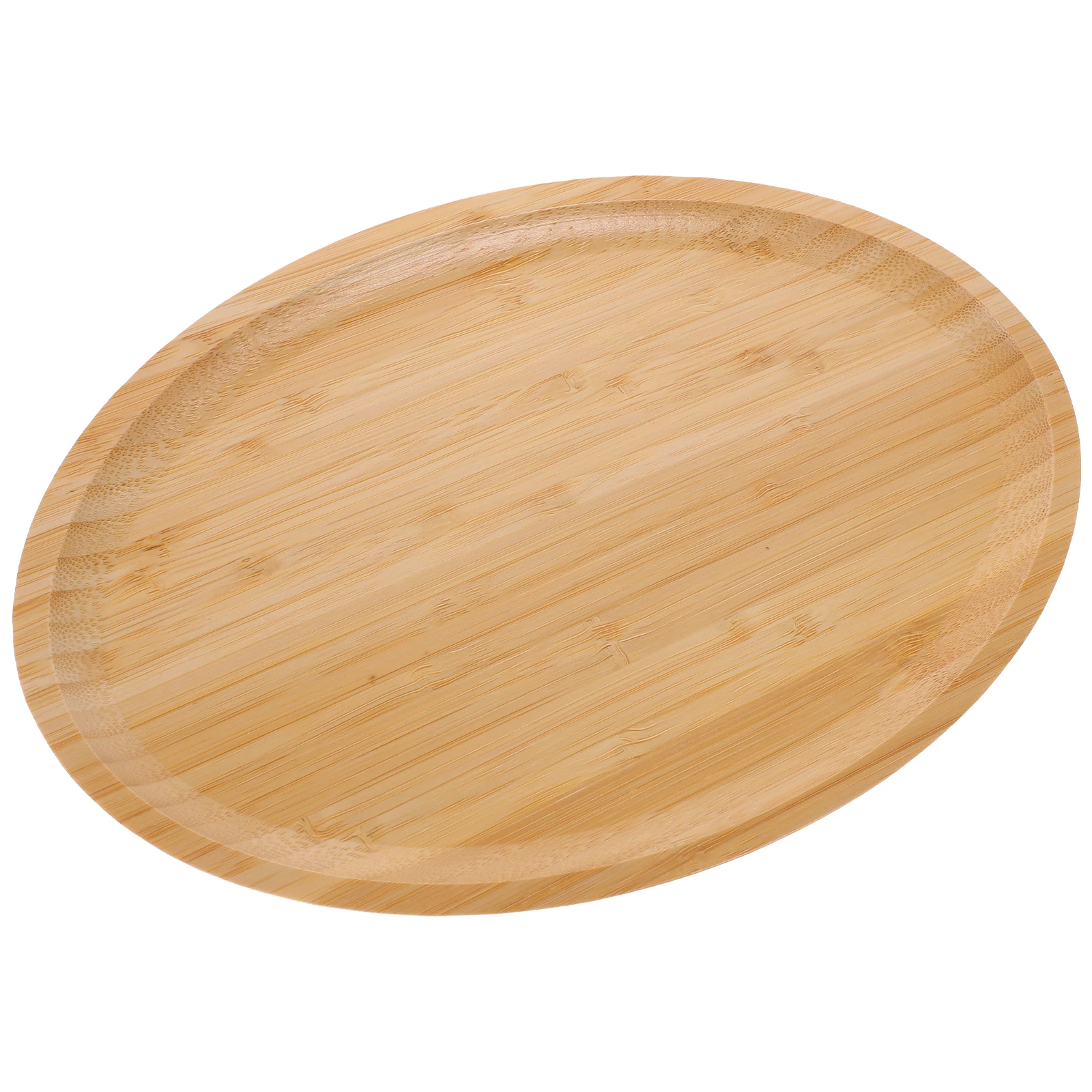 

Bamboo Serving Tray Oval Snack Cake Fruit Food Platter Multi-Function Desktop Tray For Home Party Catering Use