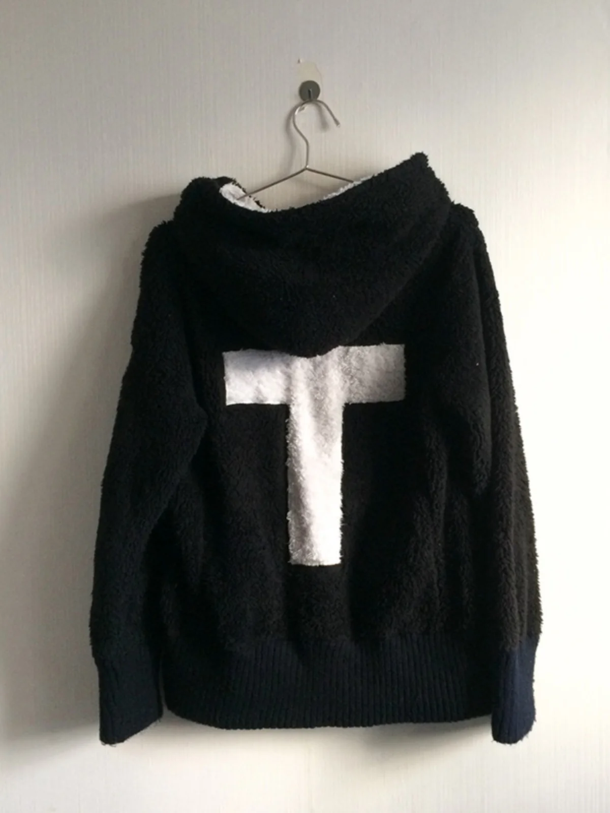 Felpa con cappuccio originale in pelliccia di agnello Bla Jaet da donna autunno inverno design retrò americano senso Top Street Sle cerniera lunga Sve