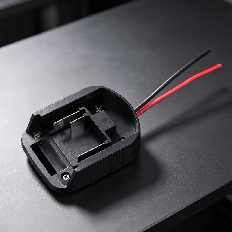 18V Li-ion Battery Power Adapter Cable, 2-Prong Output Converter Connector for Electric Drill