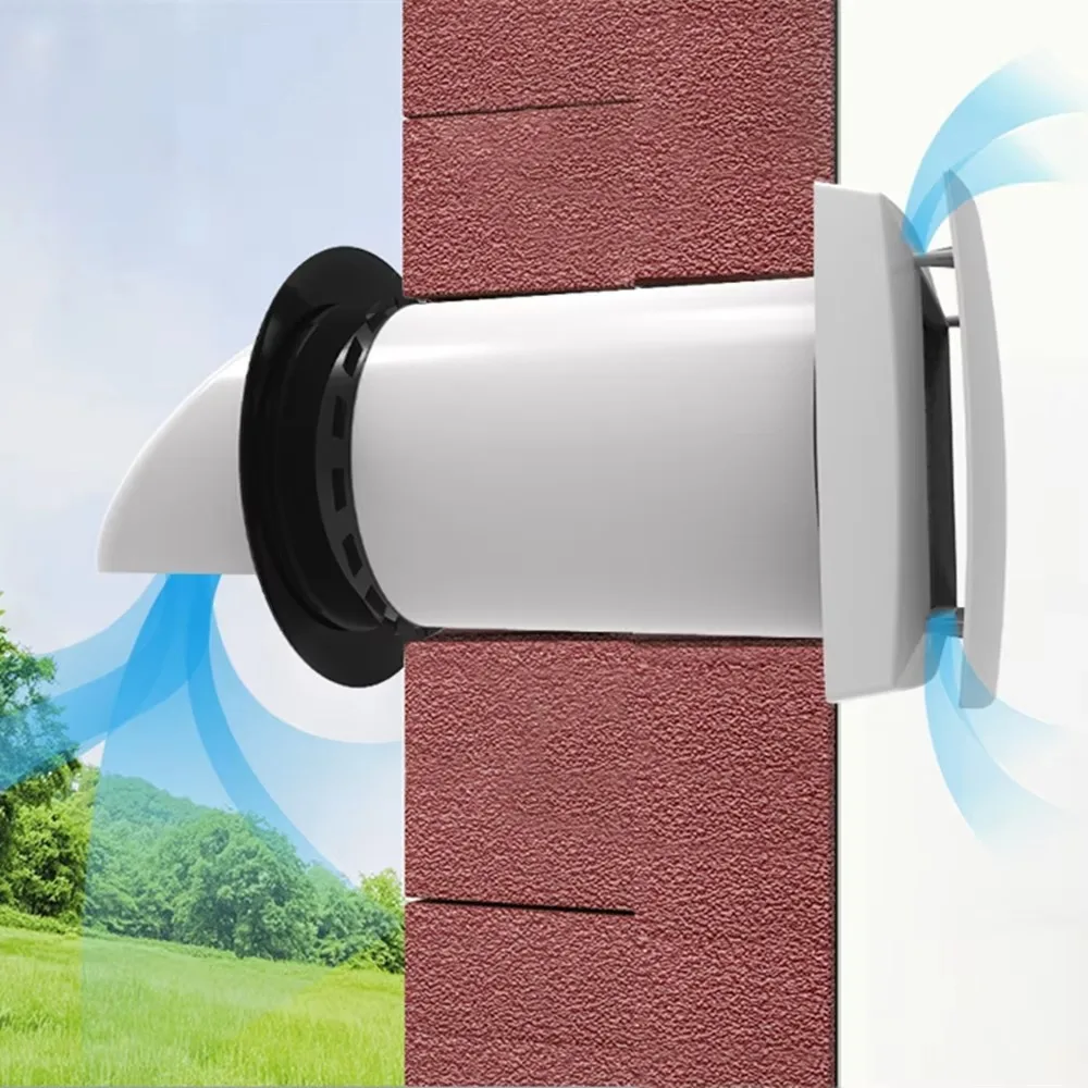 

Wall ventilation, wall mounted air heat exchanger