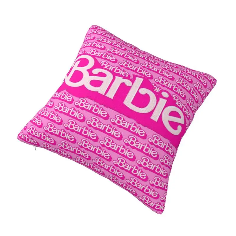 Custom Barbie Pattern Cushion Cover Velvet Modern Pillow Cases