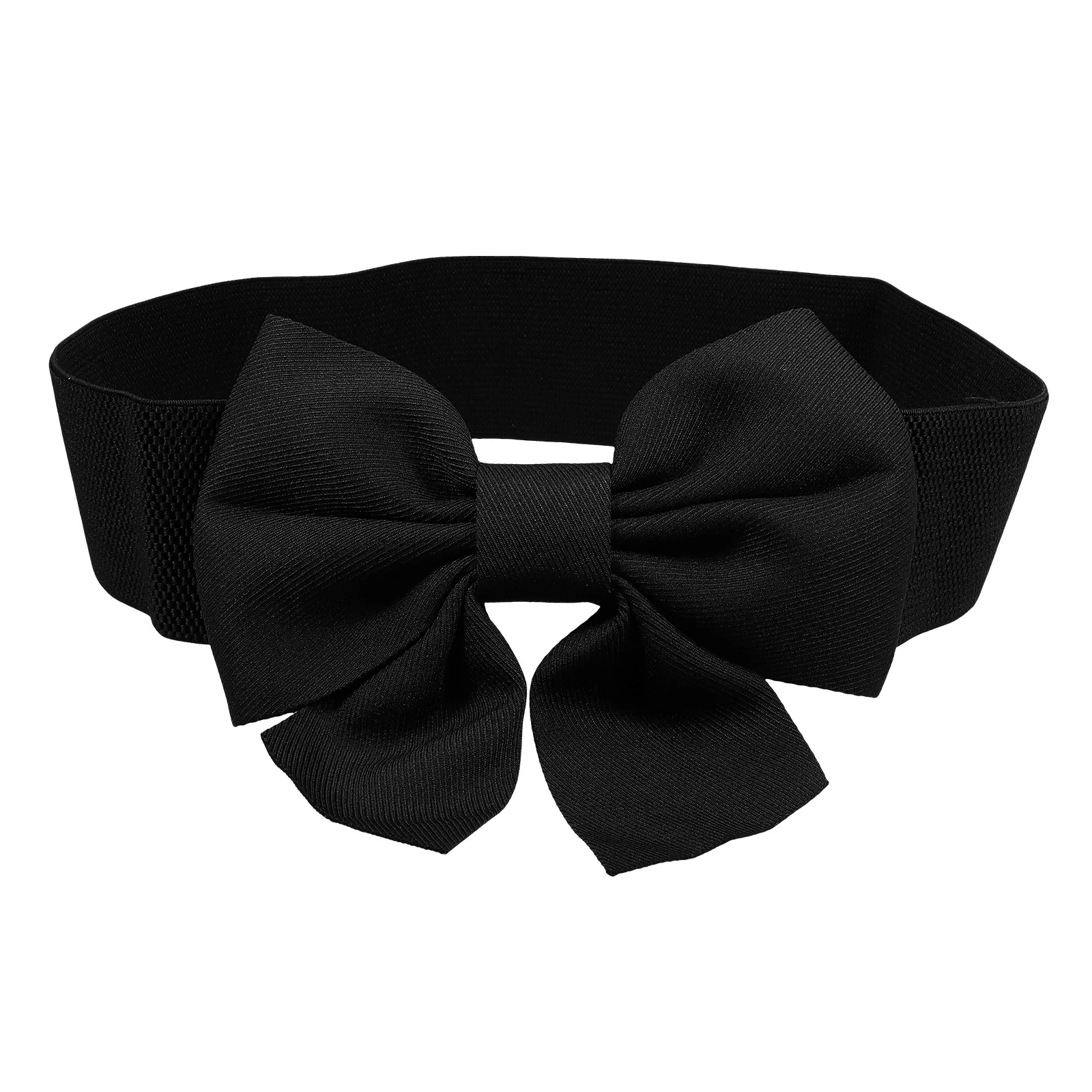 

Wide Waist For Dress Women Elastic Bow Decorative Sash Belt Wedding Dress Accessory Fabric Belt Women Clothing Strap