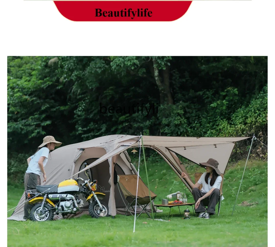 

Tent Outdoor Folding Portable Double Camping Tent One Room One Living Room H
