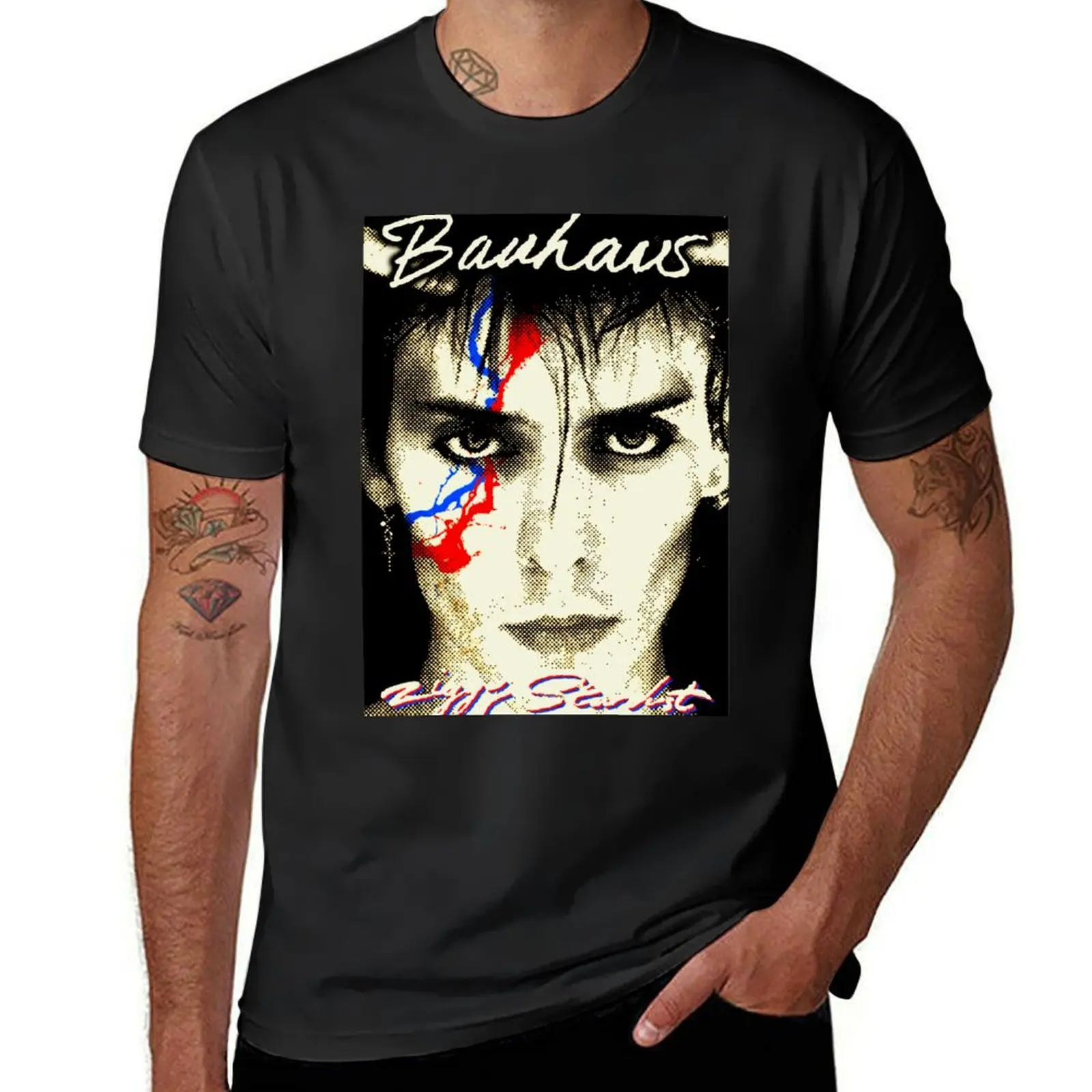 Bauhaus Ziggy Stardust camiseta vintage sweat black, camisetas para hombres