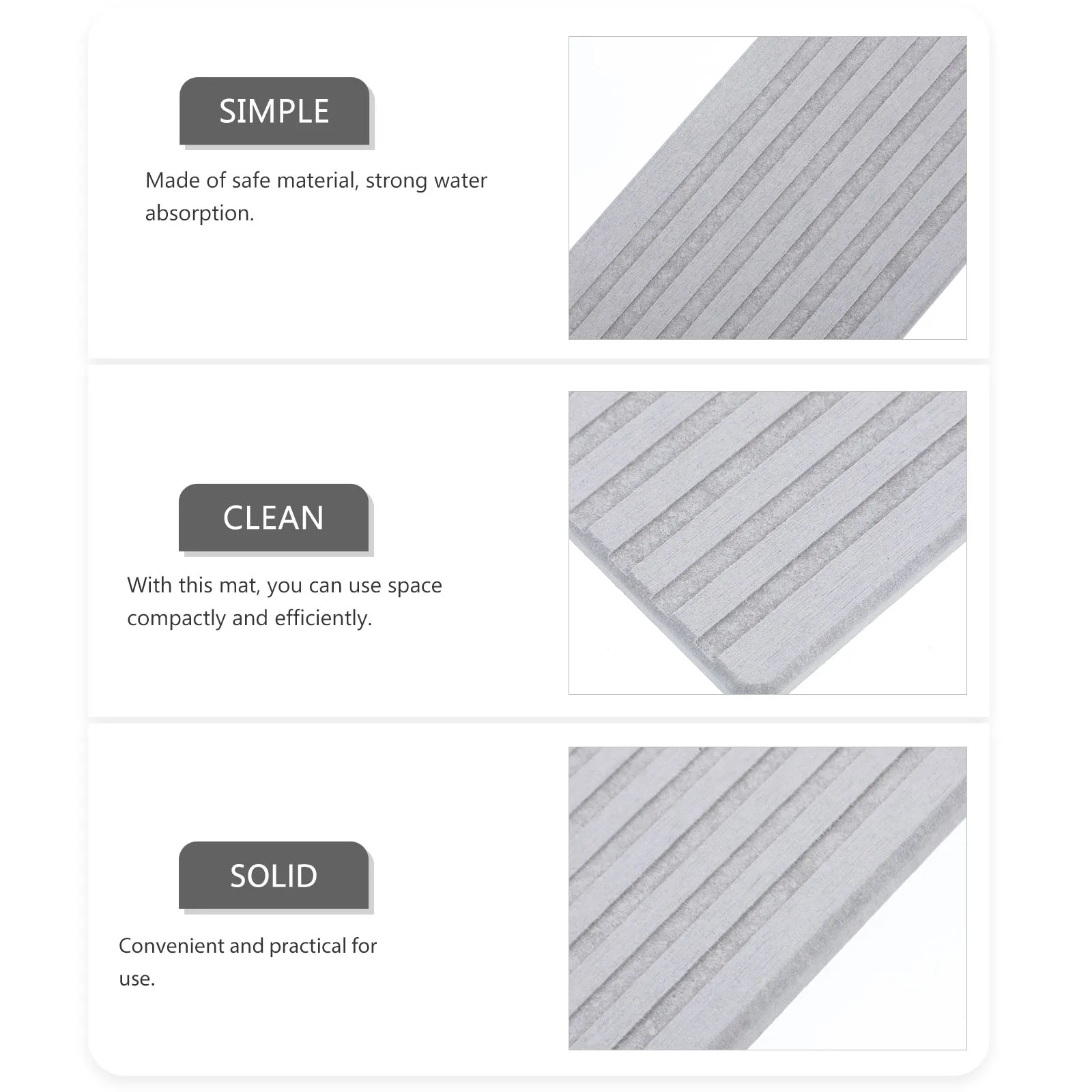 

Diatomite Absorbent Coaster Water Absorbent Mat Kitchen Cup Pad Heat Resistant Scratch Proof Decorative Table For Home