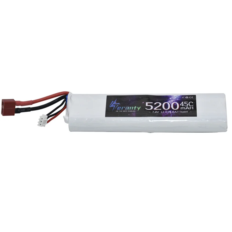 7.4V 5200mAh 45C Lipo Battery For RC Toys Tanks Cars Parts With T / Tamiya Connectors 2s 18650 Battery Upgrade 7.2V With Charger