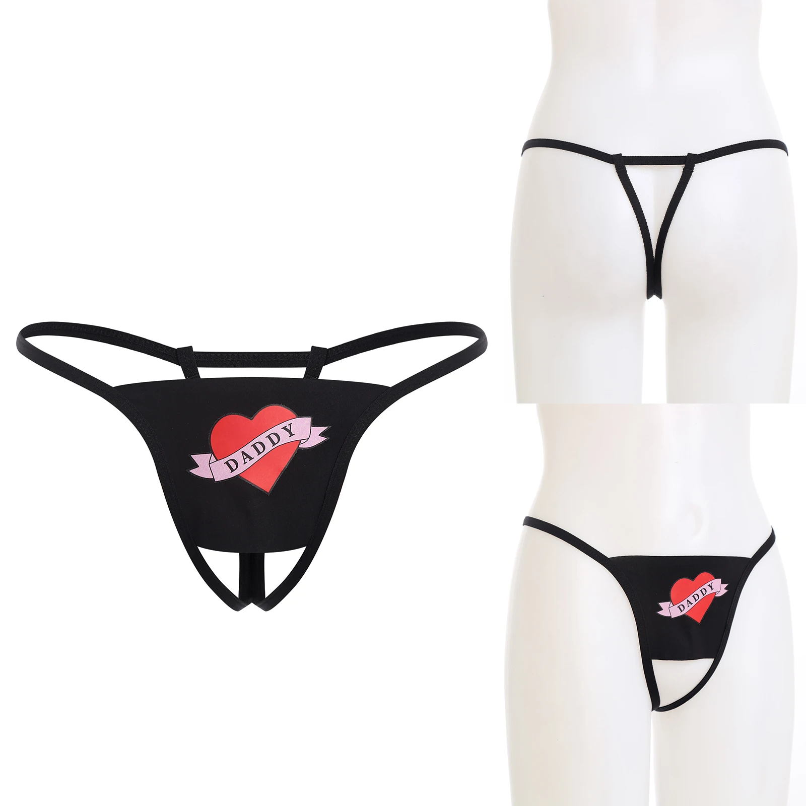 النساء الكبار مغرية مطبوعة مفتوحة بعقب يمزح سيور سيسي صغيرة T-الظهر g-سلسلة ملخصات الملابس الداخلية زوجين يؤرخ ملابس النوم #3