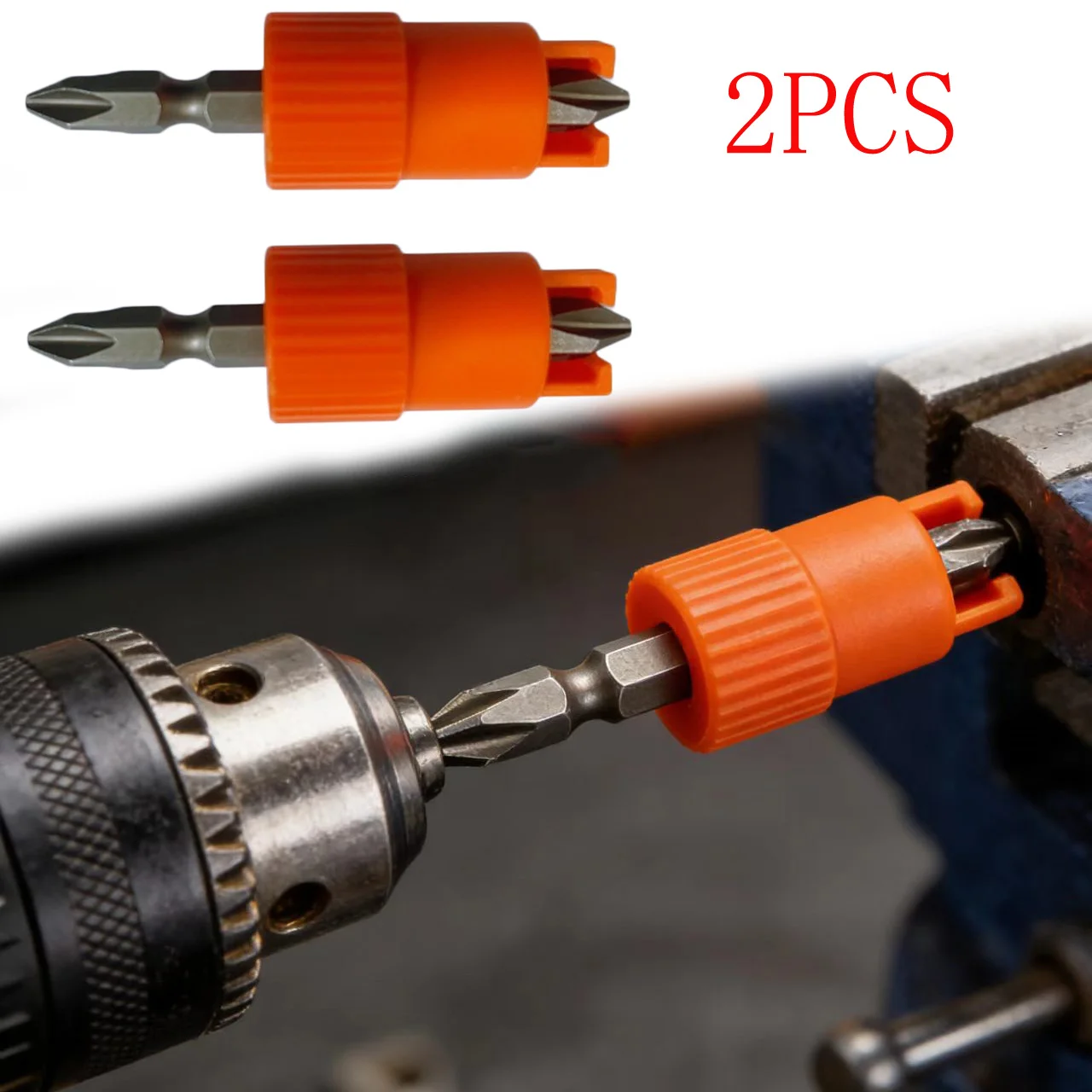 

2pcs Spring Loaded Screwdriver Bit Holder Quick Release Tool Electric Drill Bit For Woodworking Tools