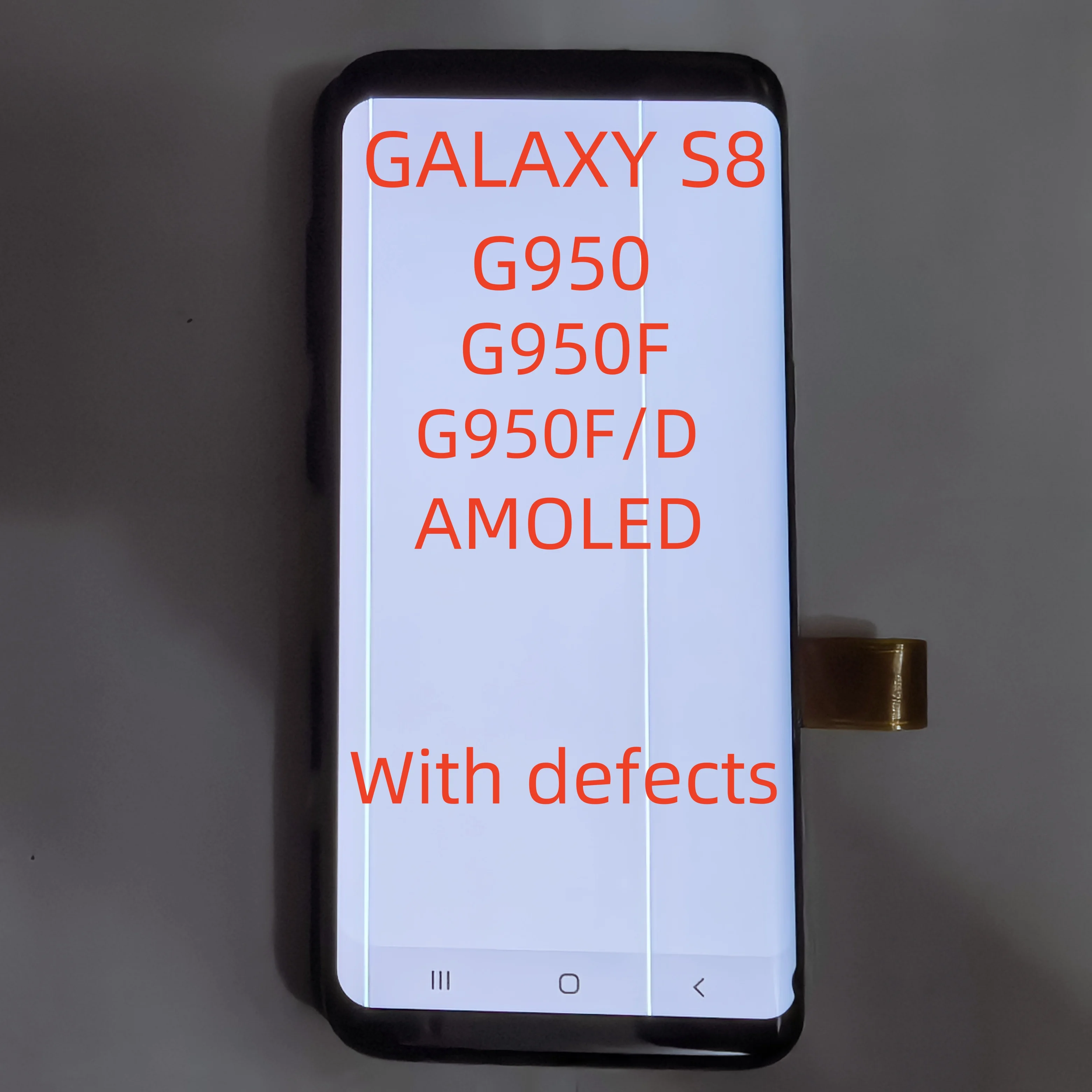 100% Test Super AMOLED With defects For Samsung Galaxy S8 G950 G950F G950F/D LCD Display,Touch Screen Digitizer Assembly Display