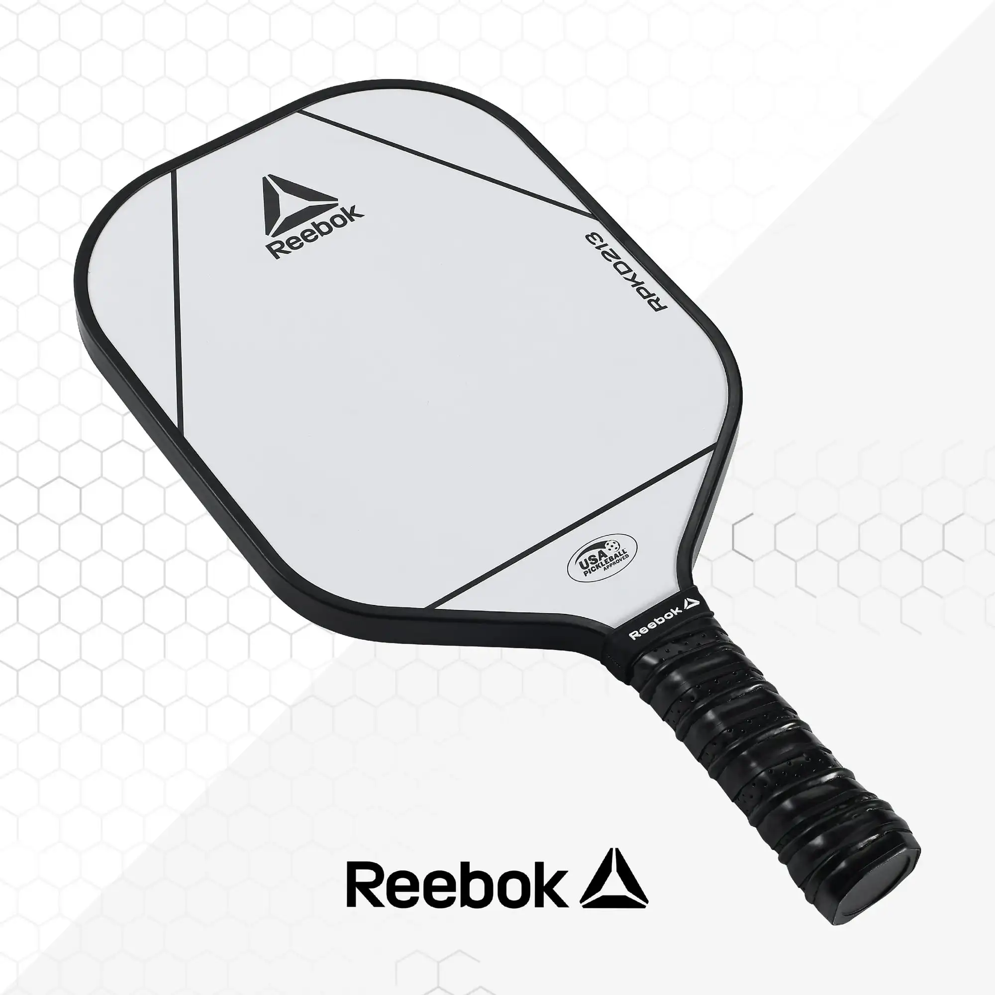 

Reebok Lifestyle Paddleball de Fibra de Vidrio Ligero Aprobado por USAPA, Blanco