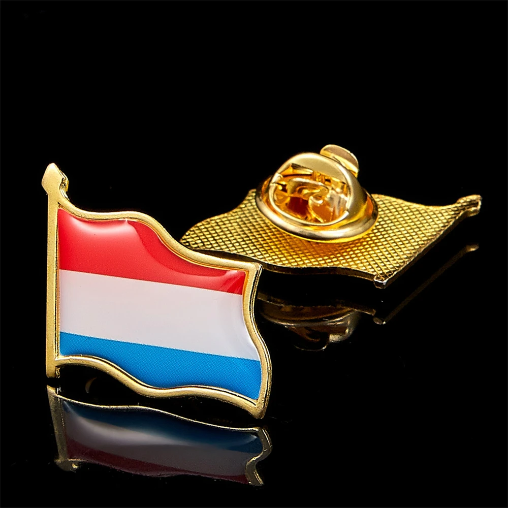 Luxembourg Country National Flag Pride Lapel Hat Clothes Pin Badge Brooch Pins Accessories