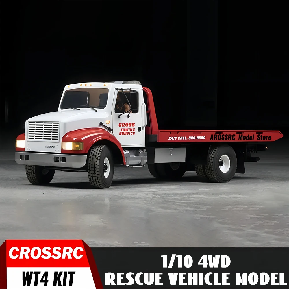 CROSSRC WT4 1/10 RC Road Rescue Vehicle RWD 4X2 Remote Control Wrecker Truck Model KIT