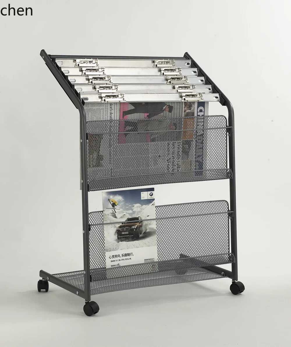 

W5.19 Newspapers, Newspapers, Books and Magazines Rack Publicity Aluminum Alloy Iron Multilayer