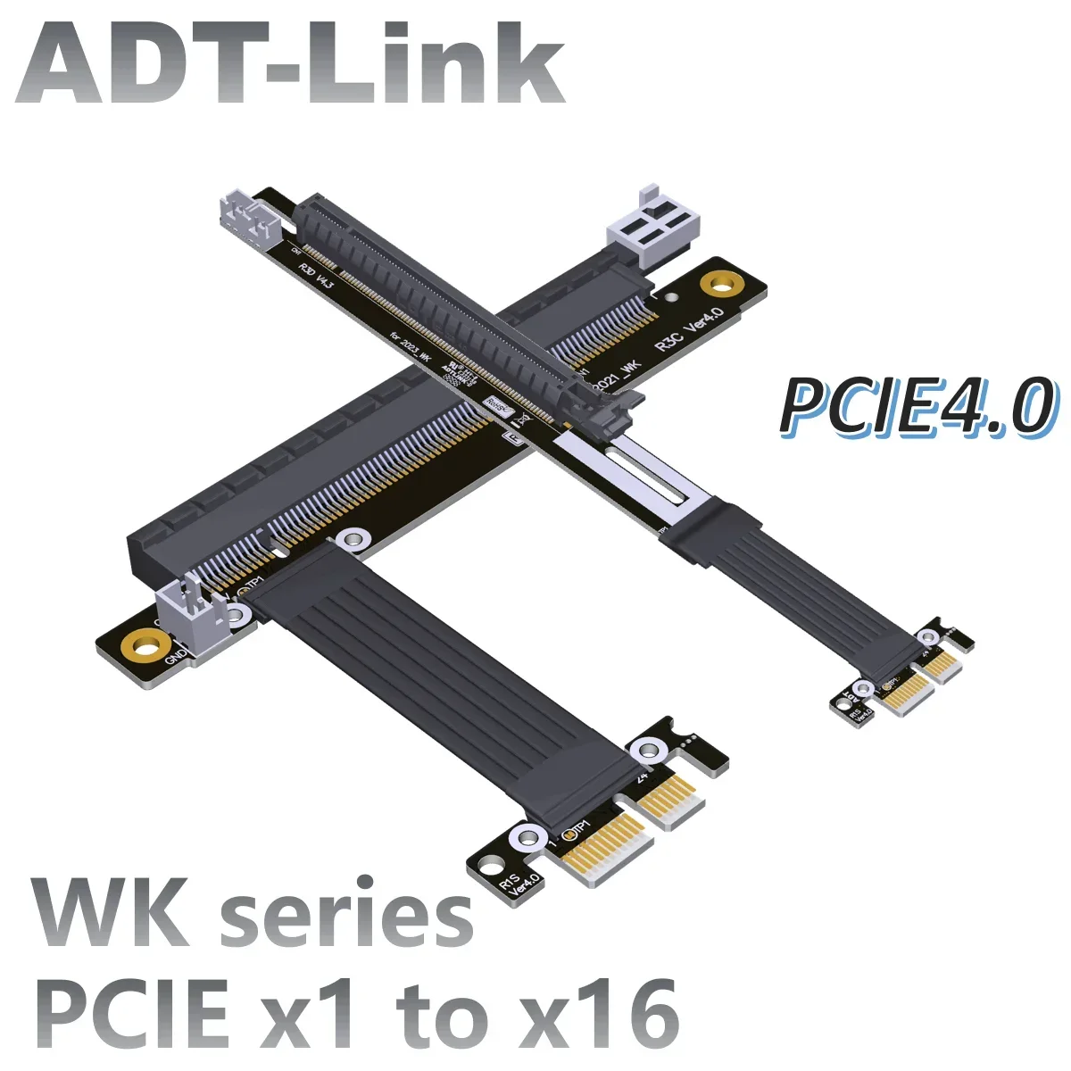 

Карта PCIe Riser Gen4.0 Адаптер от 1x до 16x Нет необходимости USB с кабелем питания 4P Адаптер PCI-E 4.0 x1 x16 GPU Riser для графического процессора Компьютер для майнинга