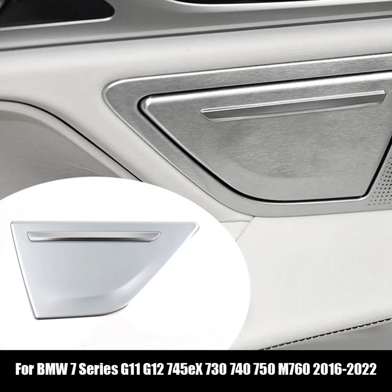 51427398890 Right Rear Door Ashtray Cover Trim Panel Parts For BMW 7 Series G11 G12 745EX 730 740 750 M760 2016-2022 Chrome