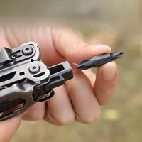 BHBT 19 in 1 Multi Tool Pliers with Damascus Blade Hoxagon Wrench Folding EDC Outdoor Camping Survival Maintenace Tools