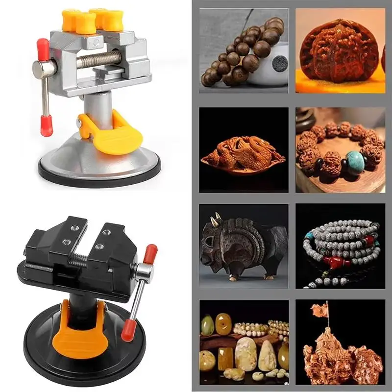 Mini Table Vise 360 Suction Clamp Universal Bench Drill Press Vice For DIY Craft Sculpture Carving