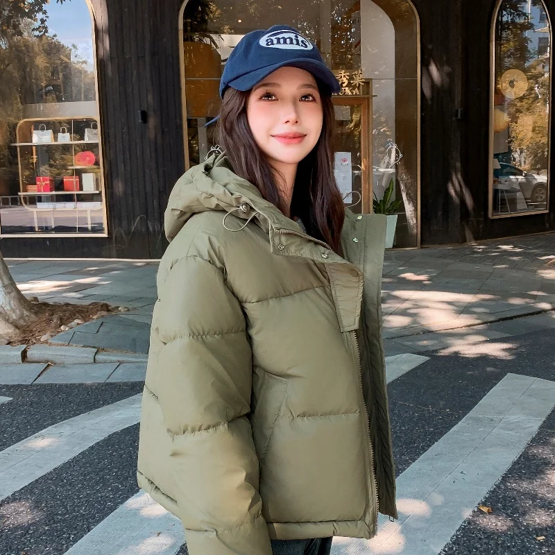 Women Winter Solid Color Parkas Jackets 2024 New Casual And Comforable Warm Windproof Parkas Coat Female Outwear Parkas