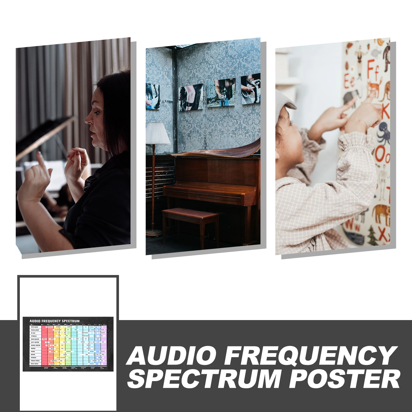 

Musical Instrument Poster Audio Instruments Frequency Chord Hanging Pictures Chart Guitar Chords