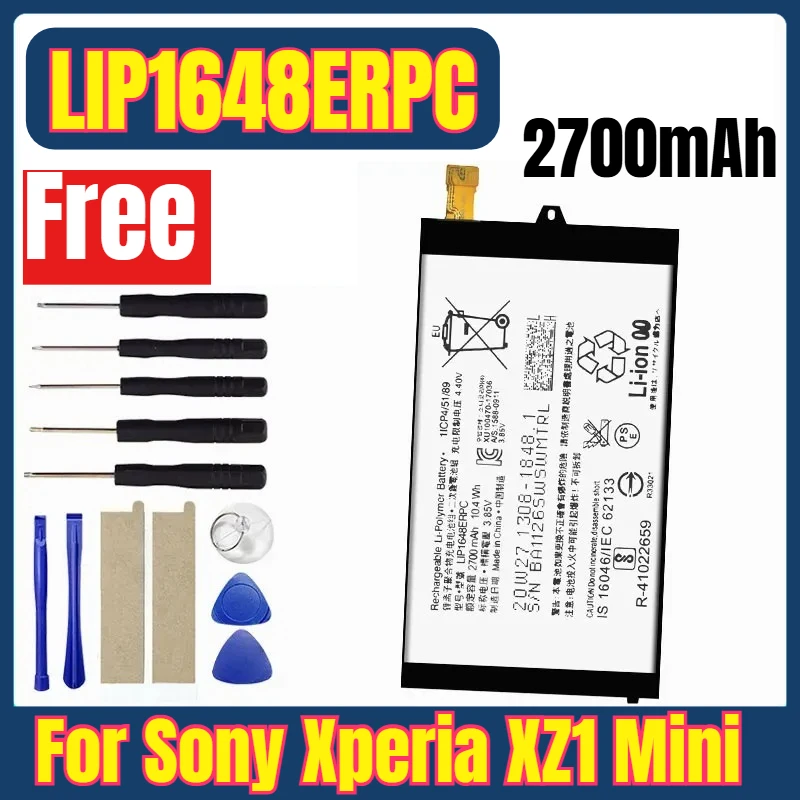 

2700mAh LIP1648ERPC Mobile Phone Batteries for Sony Xperia XZ1 Mini+Tools