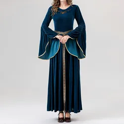 Halloween European Medieval Renaissance Retro Palace Queen Cosplay Costume Performance Princess Drama party Dress