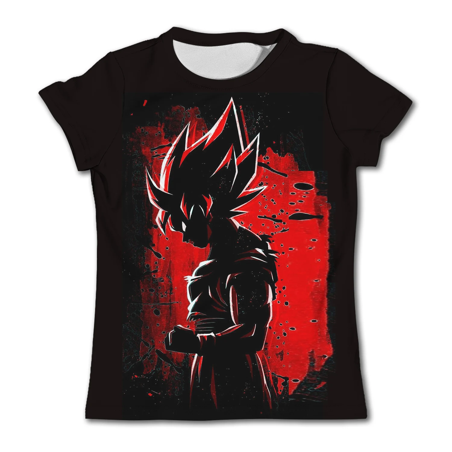 Cartoon anime 7 Dragon Ball T-shirt for children and boys cartoon T-shirt short sleeved summer men's top short sleeved T-shirt