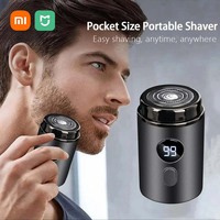 Xiaomi MIJIA Electric Shaver LED Digital Display Type-C Rechargeable IPX7 Waterproof Portable 304Steel Head Mini Traveling Razor