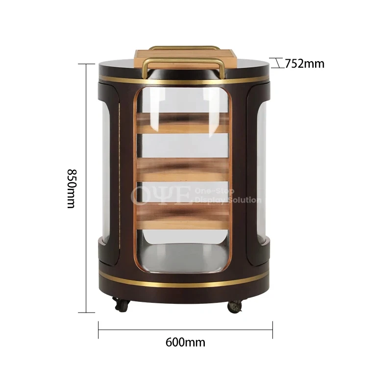 custom.Portable Cigar Display Cabinet Humidors Removable Cigar Display OEM ODM Customizable Commercial  Cigar Shop