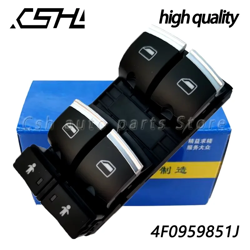 4F095985J Power Window regulator control master switch for AUDI Q7 2006-2015 A6 C6 replace 4F0959851F 4F0959851H 4F0959851G