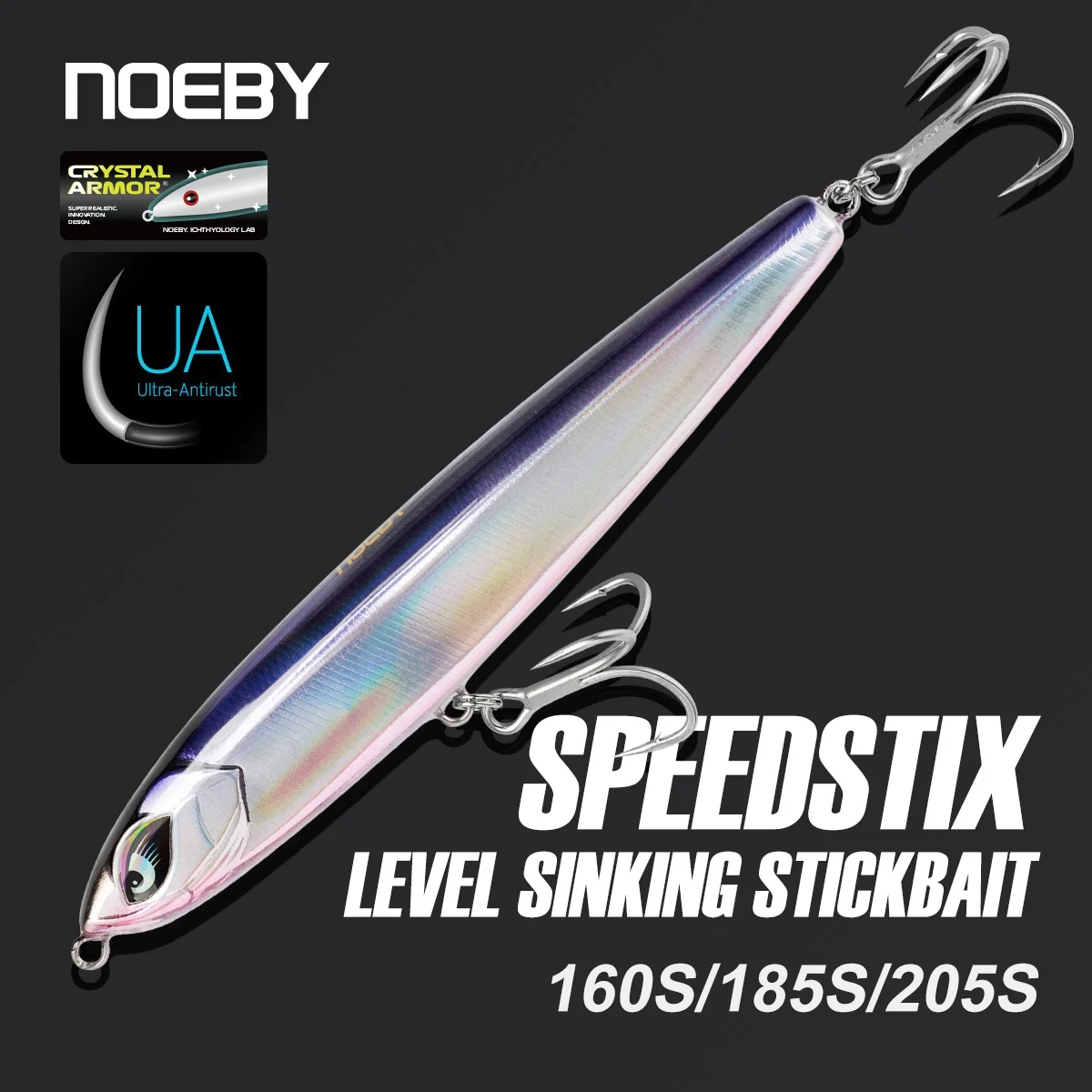 

Noeby Sinking Stickbait Fishing Lure 160mm 75g± 185mm 114g± 205mm 154g± Reinforced Pencil Artificial Hard Bait Sea Fishing Lures