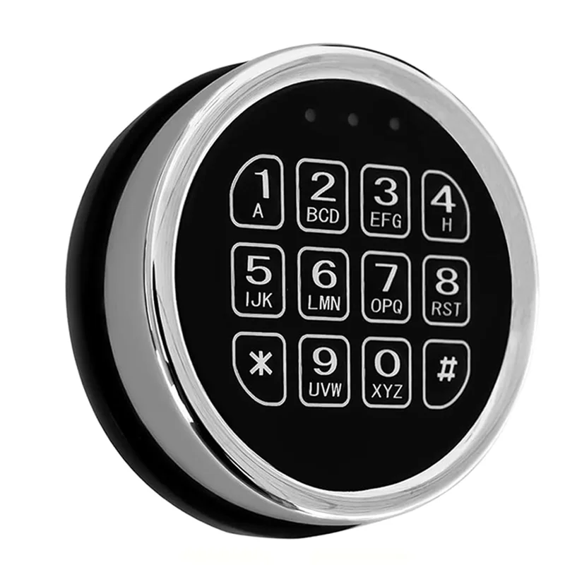 BNVN-Comprehensive Zinc Alloy Keypad Lock Set With Solenoid, 14 Ribbon Cable, And Reset Button For Security